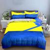 Yellow, blue, geometric design. Bedding sets Duvet cover sets Duvet covers Pillowcases(1 * Duvet Cover 2 * Pillowcases, without duvet insert)