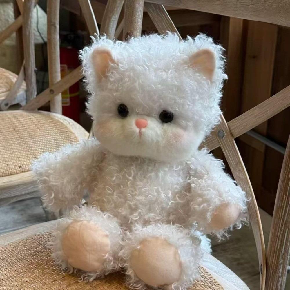Cat Stuffed Animal Plush Pillow Emotional Support Fluffy Stuffed Cat Kawaii Plush Toy Kids Gift