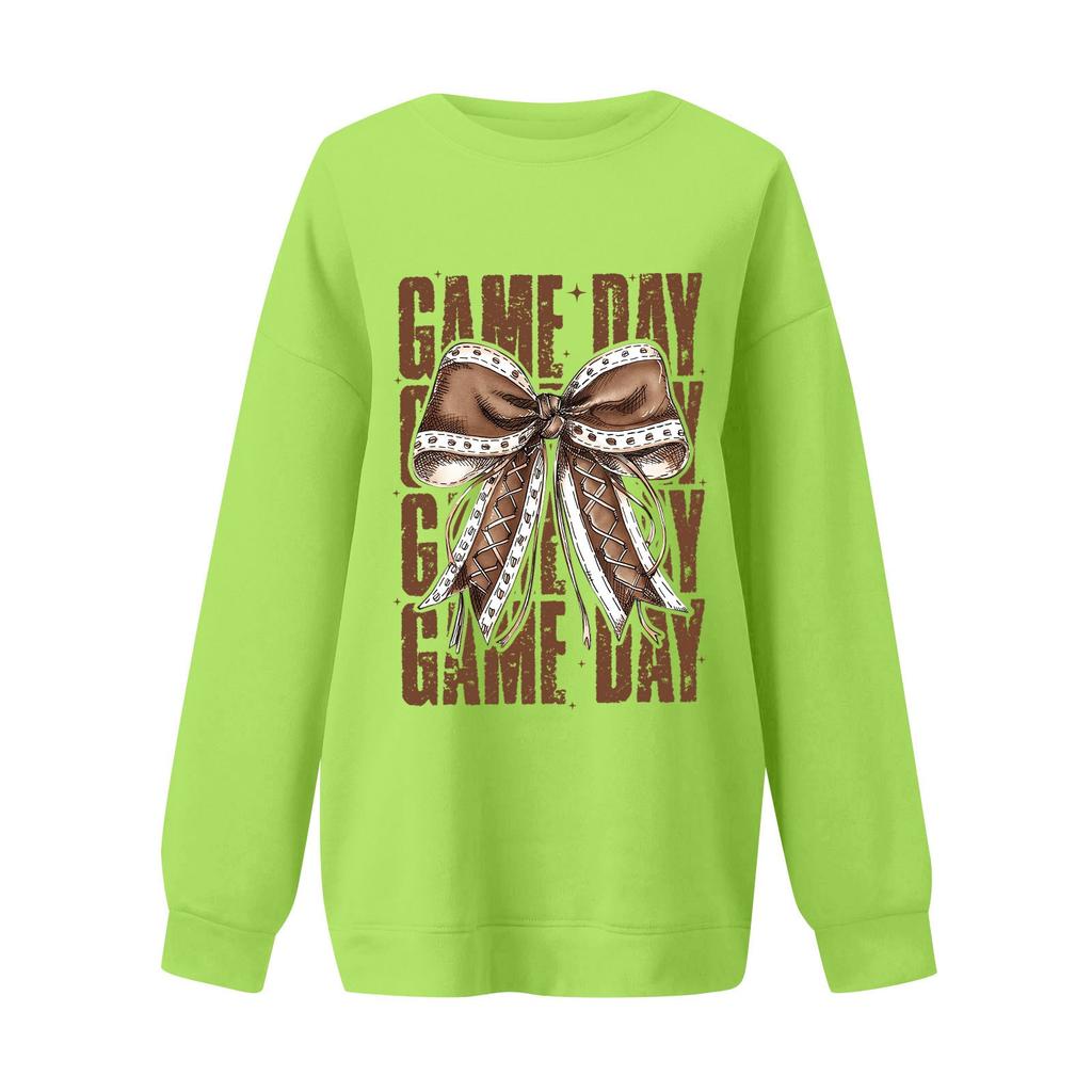 Женская повседневная мода с длинным рукавом и принтом, с круглым вырезом, свободная толстовка