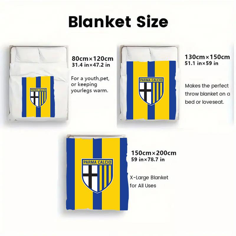 Parma 2D Flat Pattern Flannel Blanket High quality All Seasons Warmth and Comfort Perfect for Christmas Gifts.