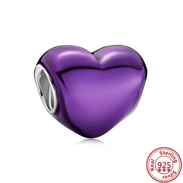 925 Sterling Silver Angel Mom Family Heart Series Shine Beads Fit Original Fashion Charms Bracelets Women DIY Jewelry