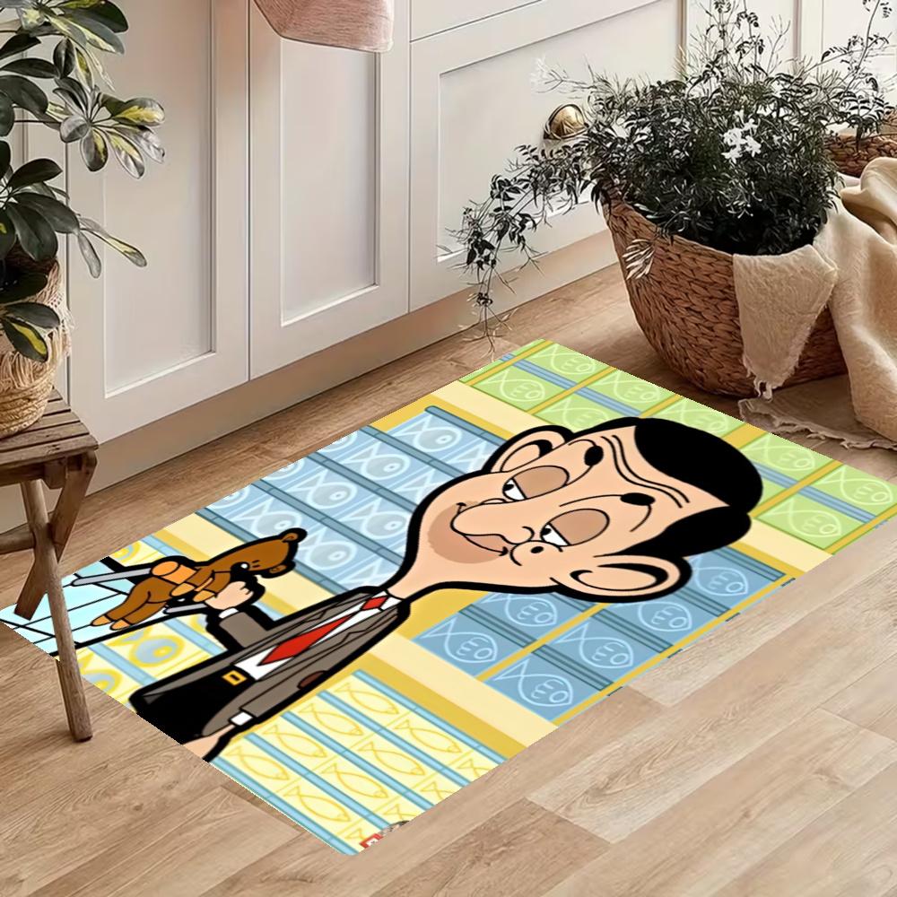 Mr Bean Kitchen Mats Durable Bathroom Pads Comfortable Rugs Carpets For Kitchen Home Office Sink Laundry Room Bathroom Decor