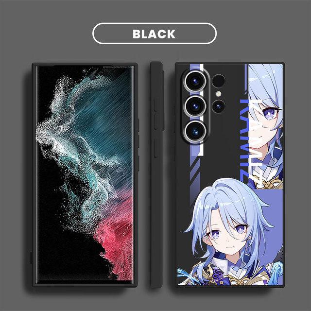 Genshin Impact Games Phone Case For Samsung Galaxy S22 S9 Plus S8 S20 Fe S21 5g S10e S10 S23 Ultra Square Liquid Cover Soft