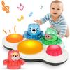 TENGEE Детская игрушка Музыкальный инструмент Развивающая игрушка 0 лет 1 год 2 года 3 года 4 года Детский барабан Свет Музыка Звук Мальчики Девочки Подарок на день рождения