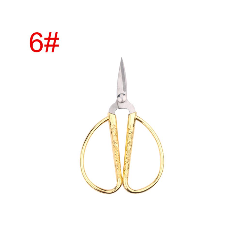 Gold Durable Craft Fabric Short Cutter Sewing Tool Household Shears Scissors Tailor Scissor