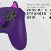 PlayVital Cute Demon Silicone Grip Cover for Nintendo Switch Pro Controller Joystick Cap and Sticker Seal Included [Purple]