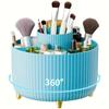 Makeup Brush Holder Organizer 5 Slot 360° Rotating Makeup Brushes Desktop Storage Organizers for Vanity Desktop Bathroom Office