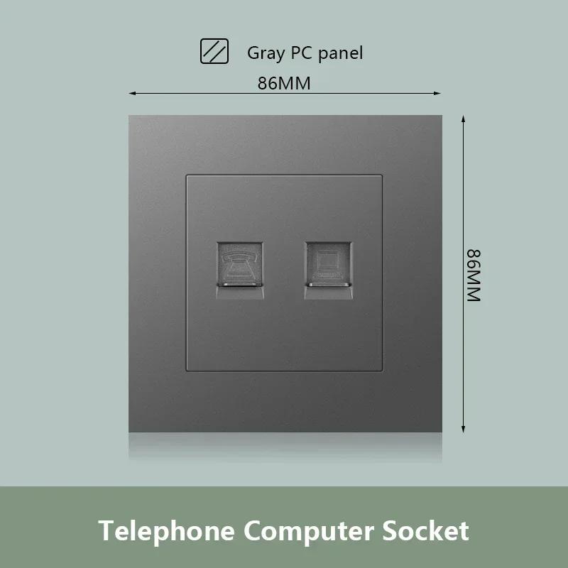 Универсальная двойная розетка с быстрой зарядкой Type-C мощностью 18 Вт, настенный электрический светильник с выключателем на 2 направления, Великобритания, 13 А, двойная розетка USB