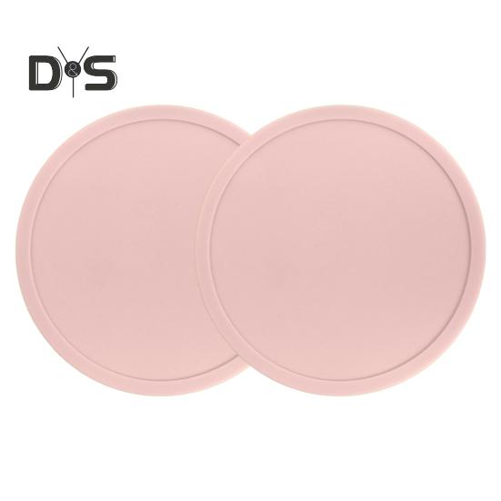 2 шт., 10 см, силиконовая подставка, термостойкая, нескользящая, с приподнятым краем, защита от разливов, столешница, круглая подставка для напитков, кофе, чая, подстаканник, кухонные принадлежности