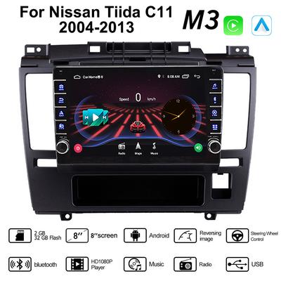 Мультимедийный видеоплеер на базе Android для Nissan Tiida C11 2004-2013 с кнопочной ручкой Carplay WiFi BT 2 Din 2 + 32 ГБ