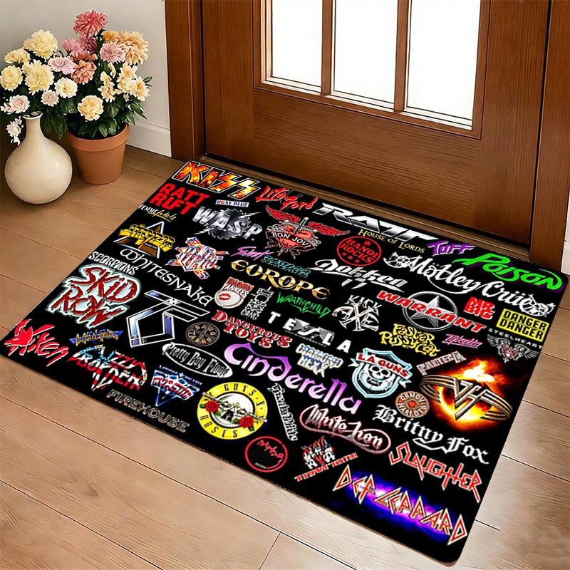 Heavy Metal Living Room Nonslip Area Rug Soft Carpet For Bedroom Game Playroom Sofa Office Home Decor Doormat Christmas Gift C926238
