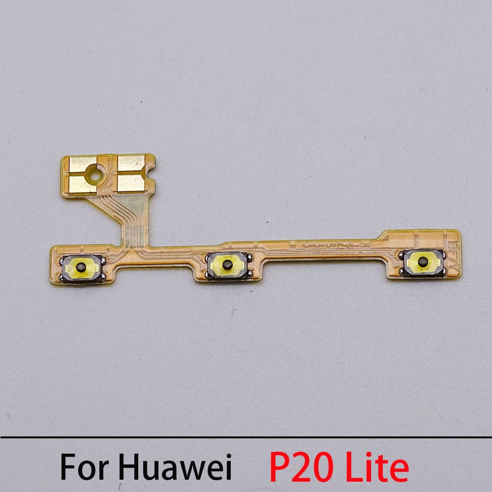 Top Quality For Huawei P20 Lite P20 Pro Power On Off Volume Side Button Key Flex Cable Replacement