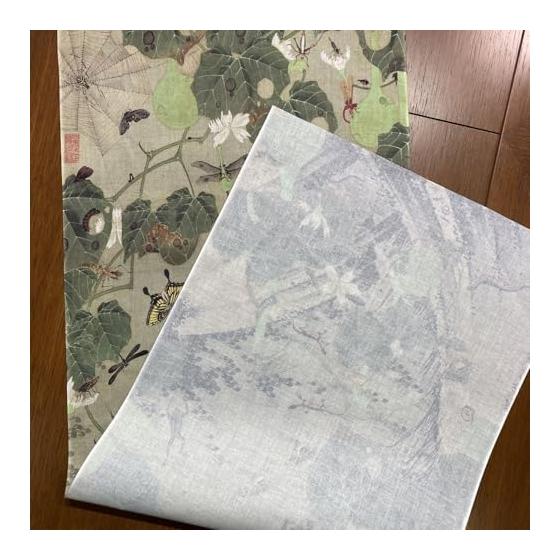 Ito Jakuchu "Ikebe Gun-chuzu" Ukiyo-e Tenugui Towel - Approx. 90x35cm, Made in Japan, 100% Cotton - Featuring Insects, Frogs, Butterflies, Spiders,