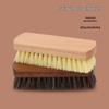 Premium Beech Wood Shoe Brush with Boar Bristles – Gentle Horsehair for Polishing & Dust Removal, Safe for Shoes