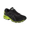 Asics Кроссовки для бега Gel Kayano 25, износостойкие, низкие, детские, черные с зеленым, для подростков 1014A004-001
