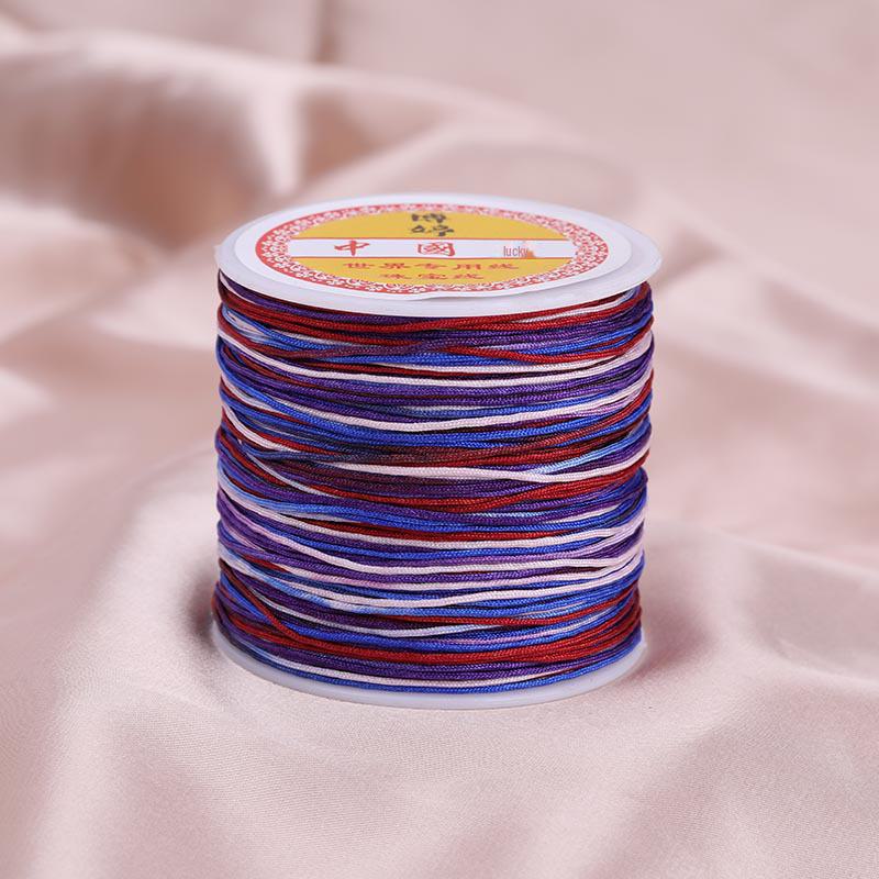 Цветной градиентный шнур для браслета ручной работы с нефритовым оттенком - 100 м плетеный шнур своими руками для подвесок