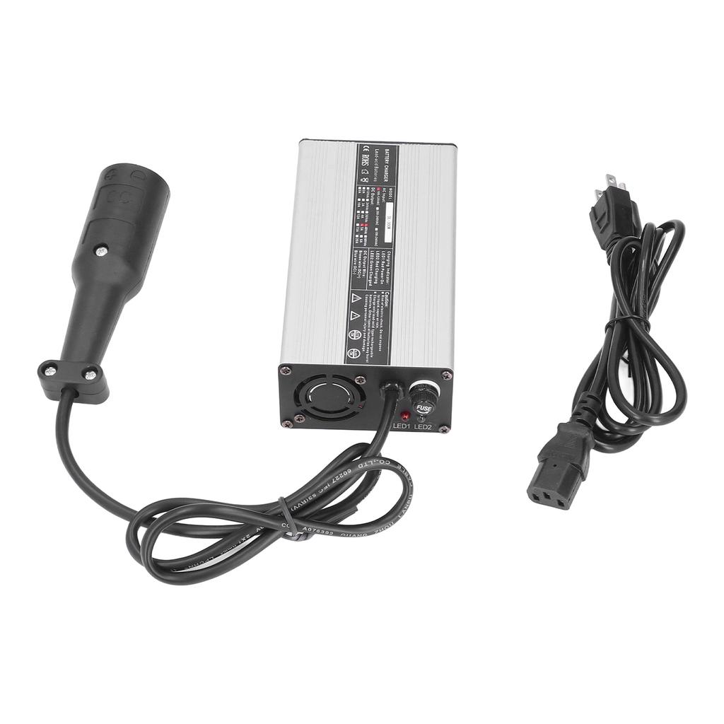 Зарядное устройство для аккумулятора Club Car 48 В 5 А 3-контактное круглое алюминиевое 60 Гц Замена для Precedent 2004–2014