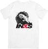 INXS Music Футболка унисекс из качественного хлопка, белая, для мужчин и женщин.