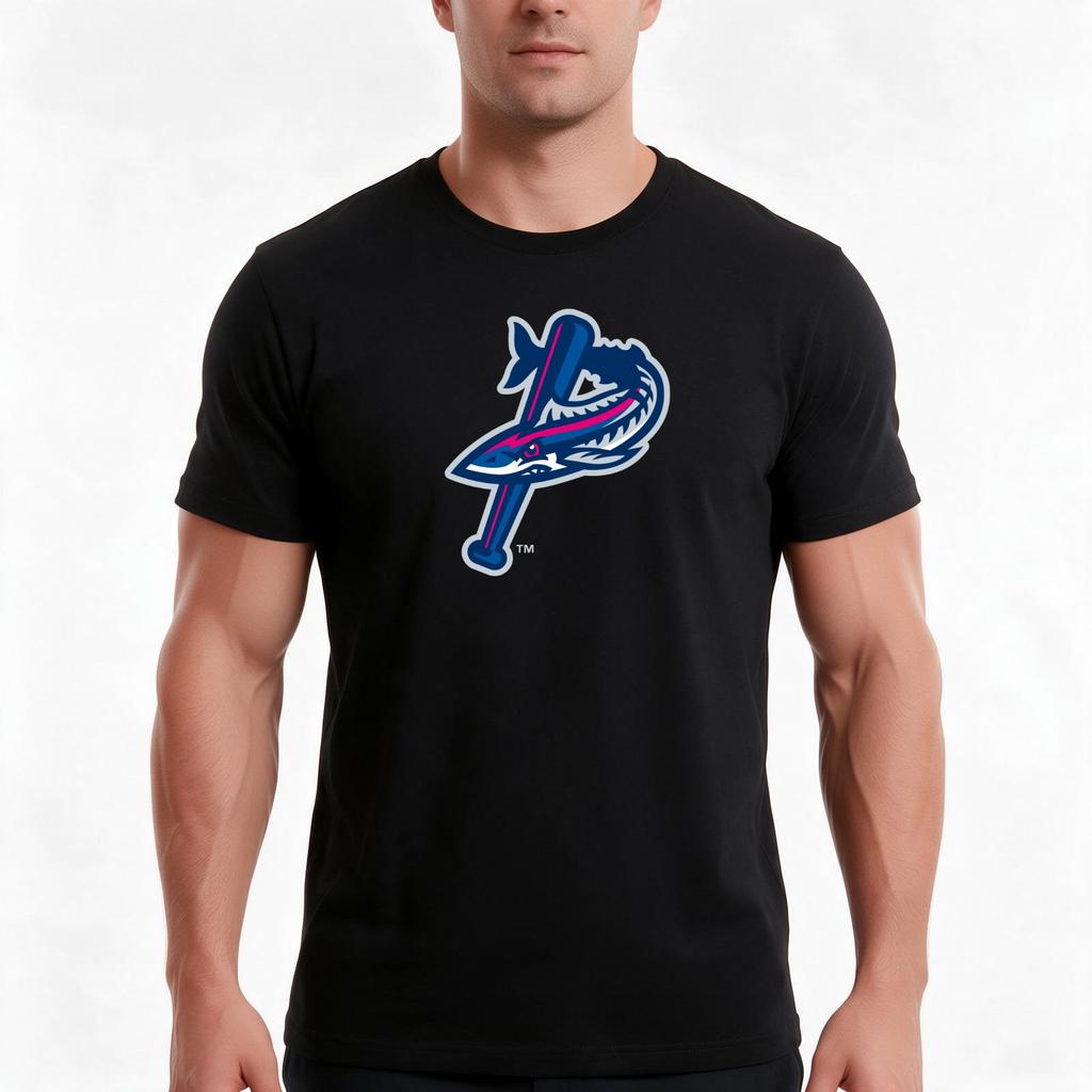 Pensacola Blue Wahoos Tshirt Summer Casual Cotton Tee Oversized Streetwear Tops Vintage Graphic Print Unisex Unisex Unisex