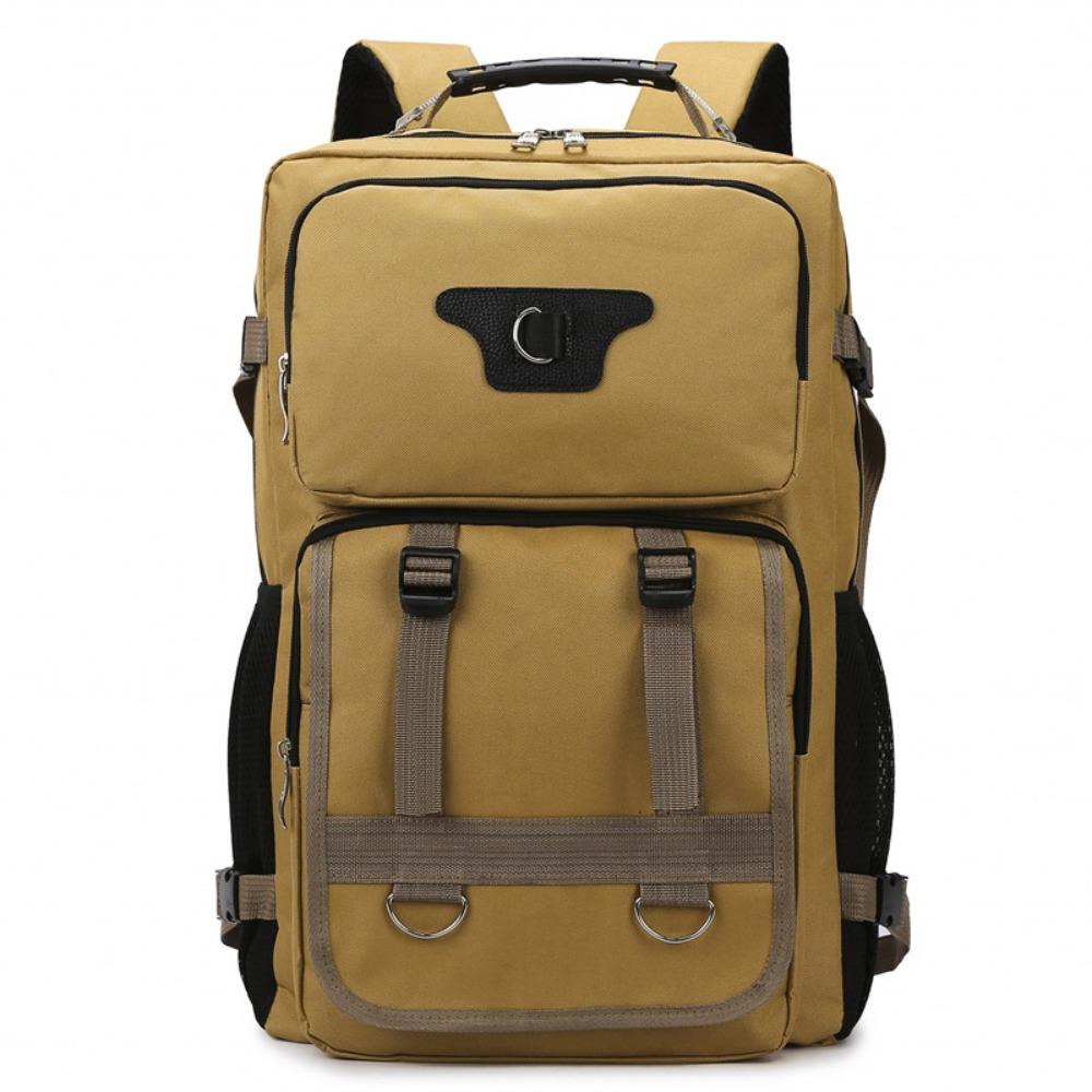 Унисекс 60л Мужской Рюкзак Водонепроницаемый Износостойкий Для Походов На Открытом Воздухе С Множеством Пряжек Большой Вместимости Для Поездок На Работу Треккинга