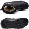 Men's Winter Snow Boots with Warm and Fluffy Cotton Shoes Men's Waterproof and Non Slip Thick High Top Outdoor Boots