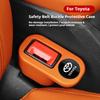 AJQ3   Suitable for Toyota Rav4 CHR Yaris Prius Avensis Corolla Seat Belt Socket Protective Cover Plug Seat Car Interior Products TPE