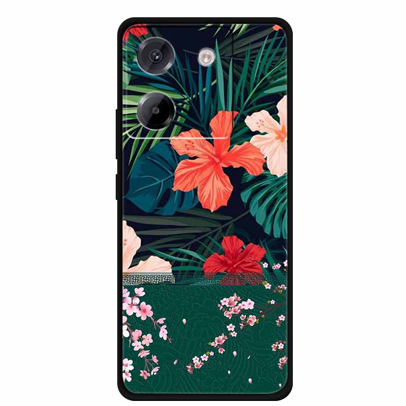 Чехол для телефона Poco M7 Plus Pro, мягкий силиконовый чехол из ТПУ для Poco M 7 PocoM7, 3D тиснение, цветочные бутоны, мультяшный аниме бампер