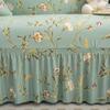 3 Pcs Set Stretch Floral Couch Cover Sofa Covers Furniture Protector for Dogs Corner Sofa Skirt 1/2/3/4 Seater Sofa Slipcovers