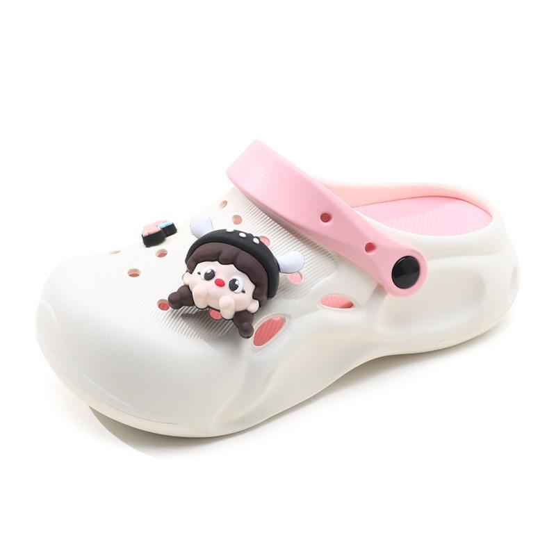 Летняя обувь eva с отверстиями женские новые дезодорирующие милые тапочки на толстой подошве с увеличением роста DIY сандалии