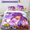 3pcs Anime A-AphmauS Design Cover Set - HD Printed Bedding with 1 Cover and 2 Pillowcases - Perfect for Home and Dorm Decor
