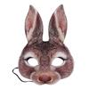 Головной убор кролика на половину лица, забавный головной убор кролика из ЭВА для вечеринки, фестиваля, клуба