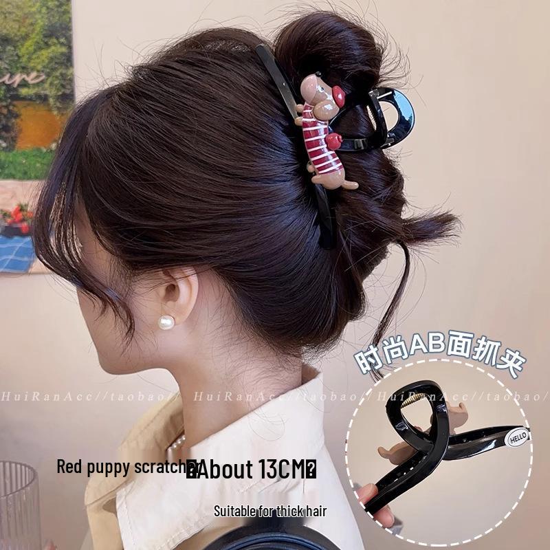 Заколка для волос в корейском стиле с бантом в горошек - Элегантная и универсальная