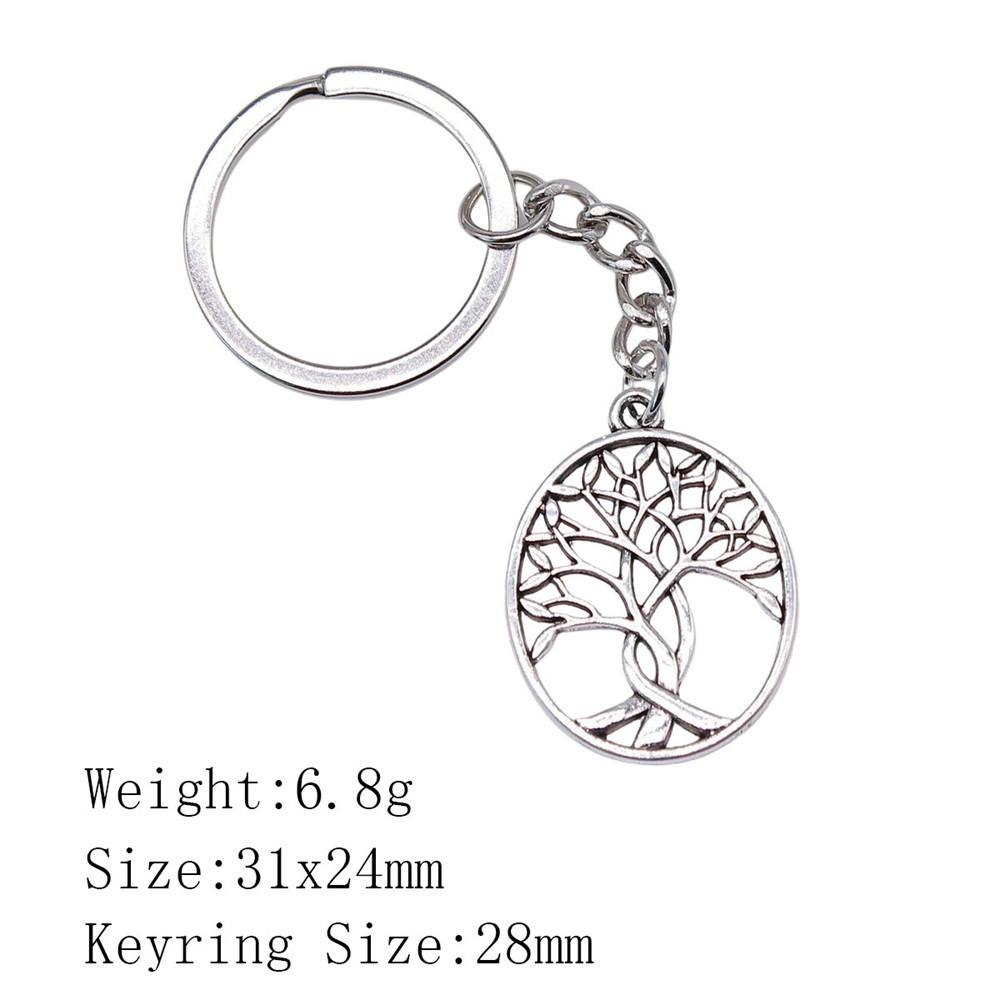Birthday Gifts Men Keychain Tree Of Life Key Ring Biz Woman Chains