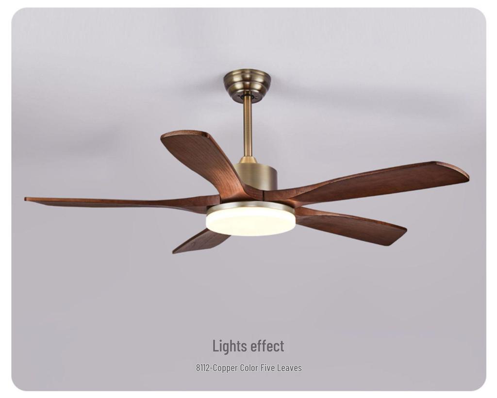 Modern Chinese-Style Ceiling Fan with Light for Living, Bedroom, and Dining Rooms