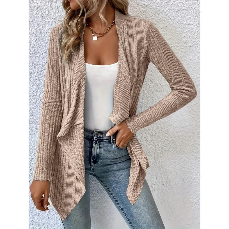 Women S Loose Long Sleeve Knit Cardigan Casual Fashion Top