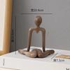 Скандинавский Стиль Светлая Роскошь Абстрактная Фигура Домашний Декор Украшения Статуэтка в Сидячей Позе Поделки Настольный Декор Произведения Искусства
