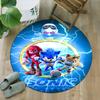 1pc Sonic6 Print Round Carpet Chair Round Carpet Suitable for Bedroom Living Room Home Decorative Carpet