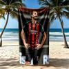 Ac Milan Beach Towel High Absorbency Quickdry Comfortable Lightweight Suitable For Swimming Gym Camping Yoga Vacation