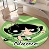 Personalized The Powerpuff Girls Round Chair Office Rug - Perfect for Mat, Office Chair & More - Ideal Gift for Birthdays and Holidays
