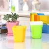 Plastic Plants Flower Pots Horticultural Mini Seedling Pots Succulent Square Nursery Pots Garden Accessoires with Drain Trays