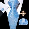 Винтажная брошь с галстуком для мужчин, новинка, шелковый галстук, карманные квадратные запонки, подарочный формальный набор