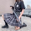 Летние женские юбки 2020, плиссированные юбки в корейском стиле с высокой талией для девочек, милые женские клетчатые мини-юбки для женщин