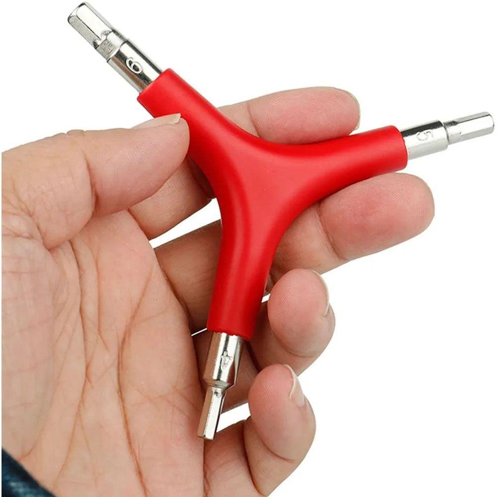 Three Way Allen Key Y-Shaped Hex Wrench Bike Cycling Repair Tool 4mm 5mm 6mm For Bikes Motorcycle Mountaining Bicycles
