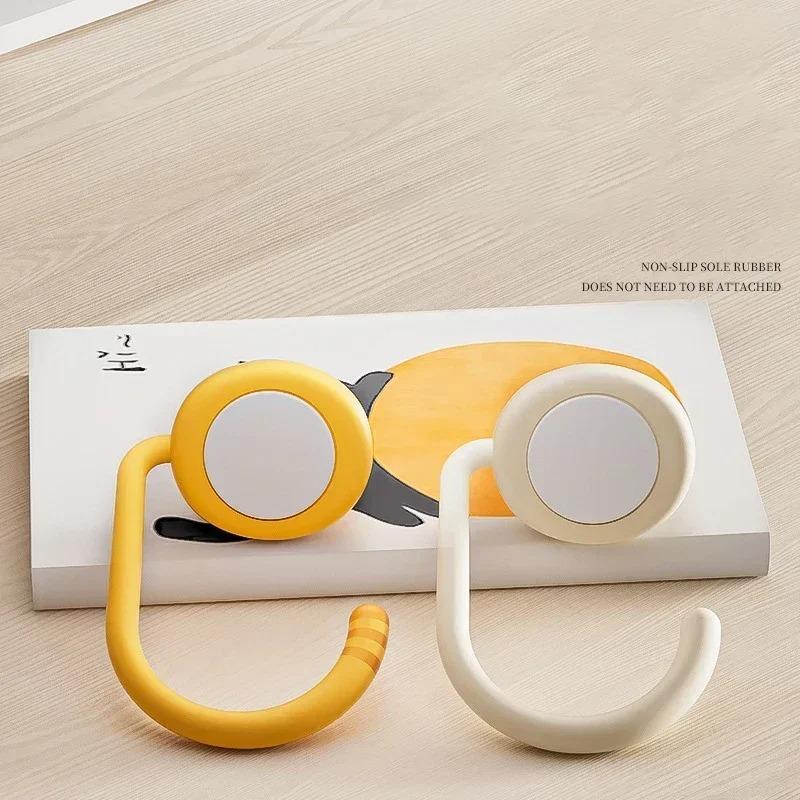 Подвеска для сумки на стол Органайзер для стола Портативный Многофункциональный Компактный Крючок в виде кошачьего хвоста Для дома Школы Использования за столом Портативный крючок для края