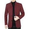 Men Business Casual Woolen Blazers Jackets  Male Autumn Slim Fit Blazers Suits Coats Woolen Blends Mens Clothing