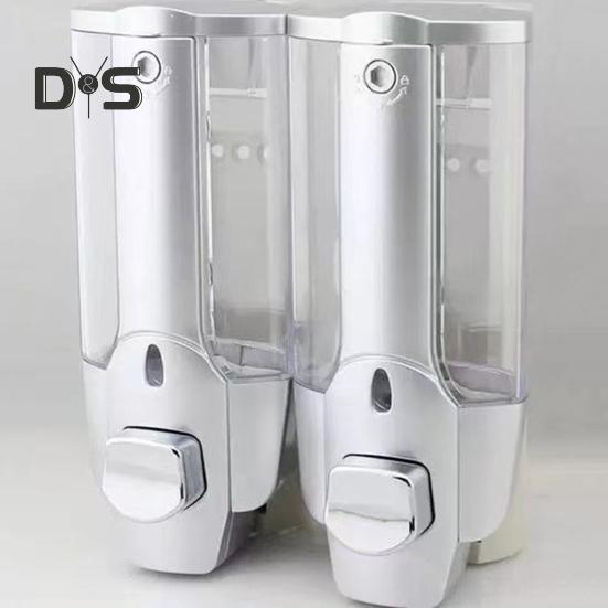 Настенный ручной дозатор мыла объемом 350 мл для ванной комнаты, легко заполняемый дозатор для душа с большой емкостью для шампуня и кондиционера