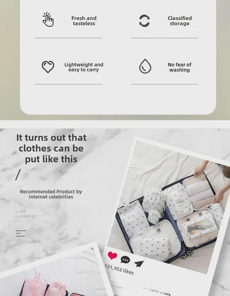 Портативный дорожный чемодан и органайзер для хранения нижнего белья и одежды