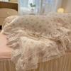 Cotton Bedding Four-piece Set Lace Quilt Cover Bed Sheet Pillowcase