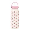2025 New Model 1L Large Capacity Thermos Cup with Wide Mouth, Portable Handle, Sports Water Bottle, Outdoor Printed Water Cup for Women