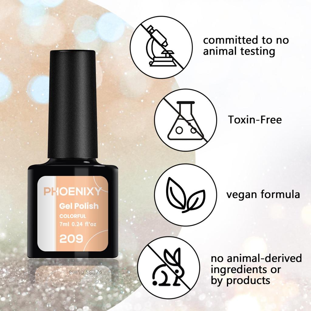 PHOENIXY 10 шт. чистый цвет гель-лак для ногтей яркий для нейл-арта лак база верхнее покрытие светодиодная/УФ-лампа 8 мл набор гелей для лака